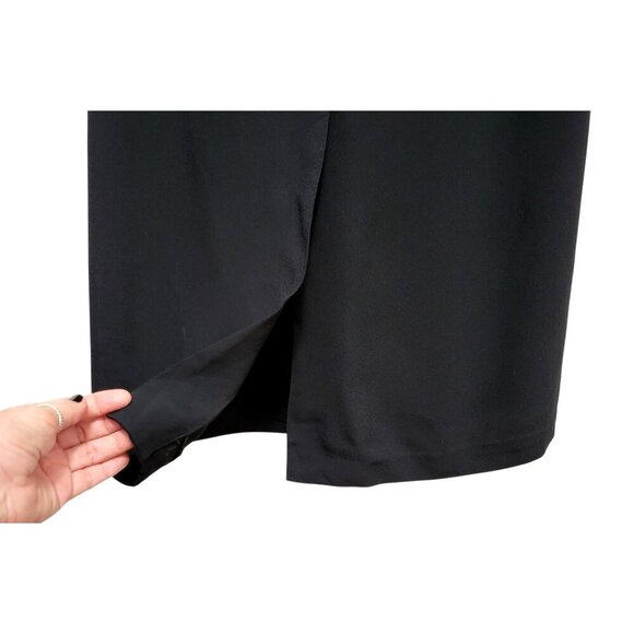 MAXMARA Black Viscose Shift Maxi Dress - Picture 11 of 14